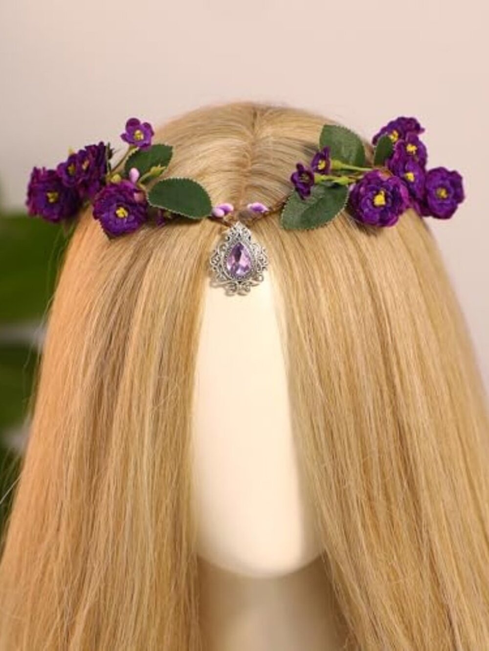 New -  Purple Fairy Flower Headband